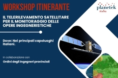 Workshop: Il Telerilevamento satellitare per il monitoraggio delle opere ingegneristiche