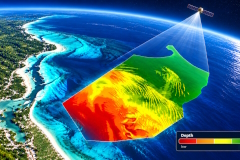 Batimetria satellitare: come i satelliti supportano la progettazione delle opere marittime