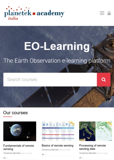 corsi gratuiti online sull’Osservazione della Terra